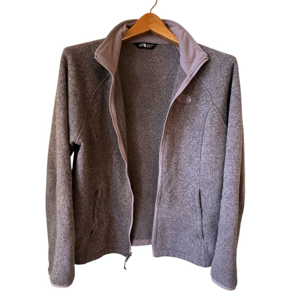The North Face Women’s Crescent Full Zip Jacket in Ashen Purple Heather Size XL - Picture 2 of 6